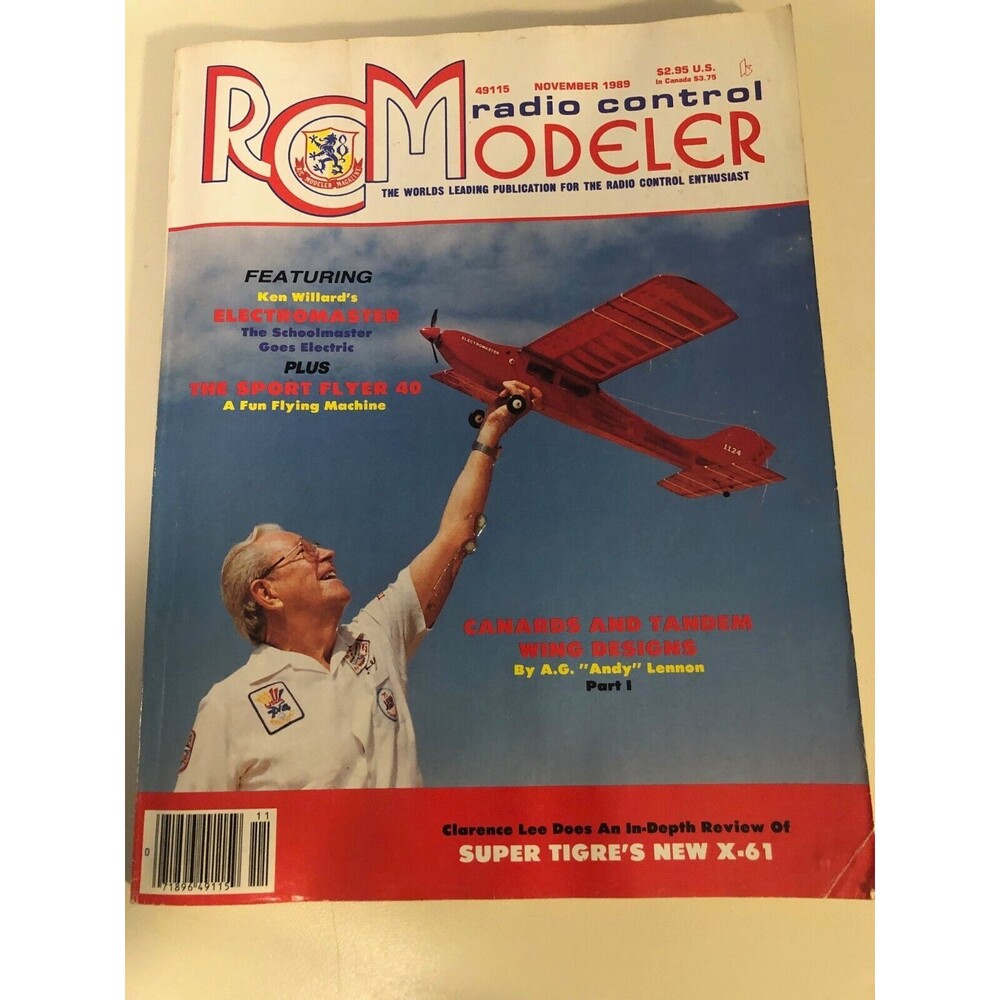 RC Modeler Magazine Radio Control Airplane Models November 1989 Vintage